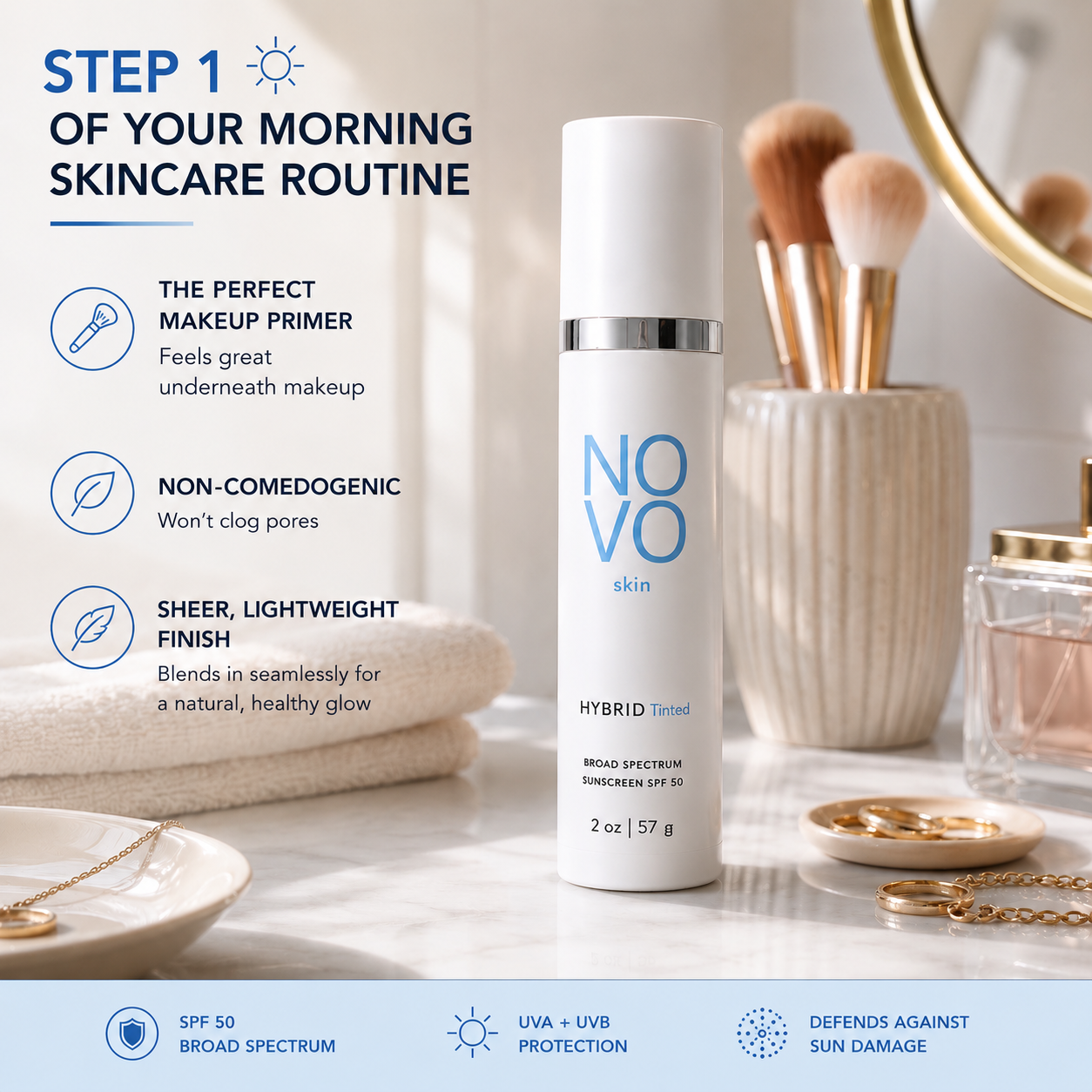HYBRID Tinted SPF 50 Sunscreen