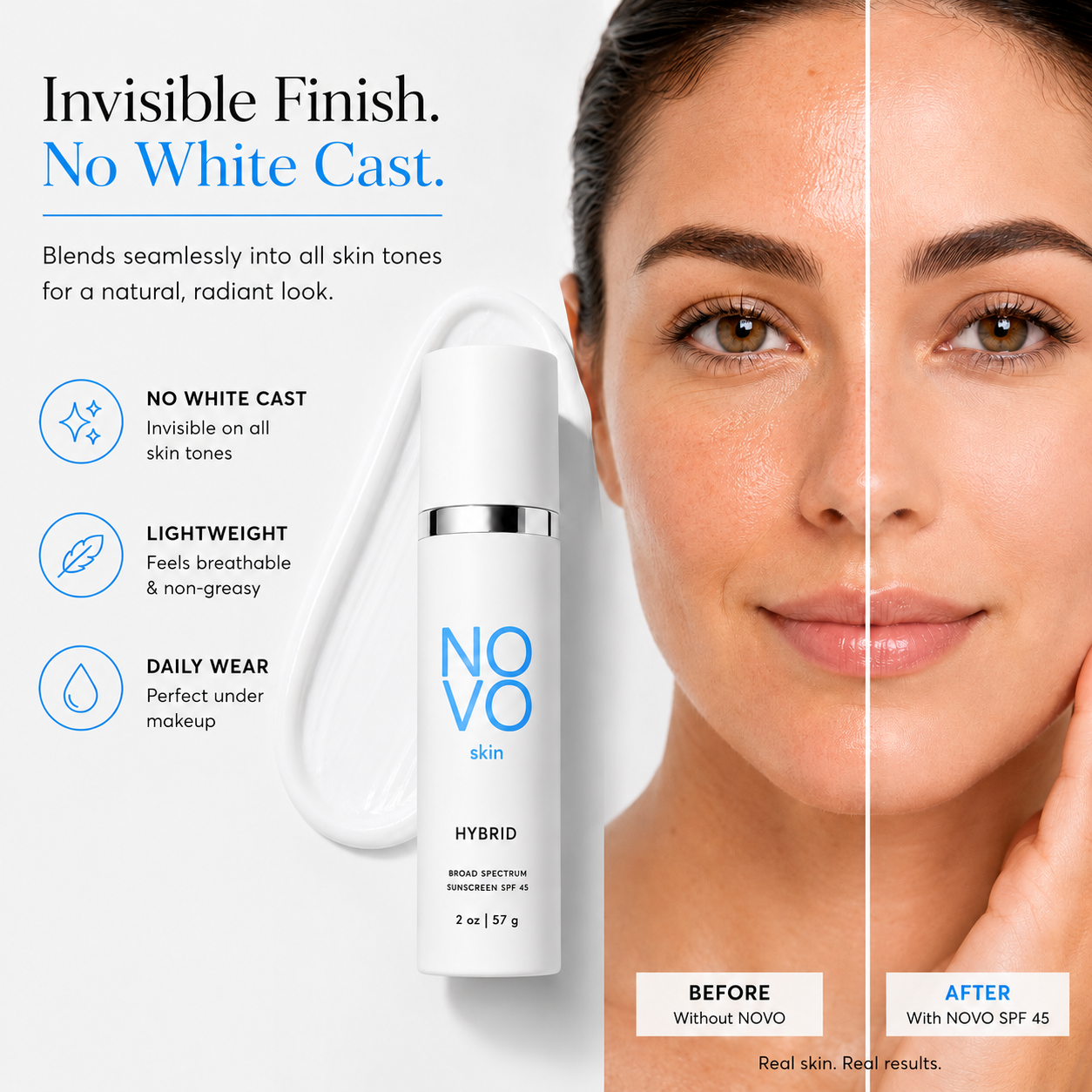 HYBRID Non-tinted SPF 45 Sunscreen